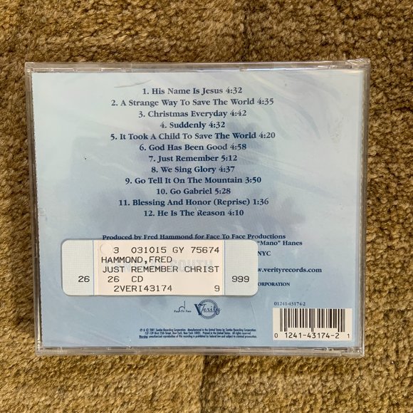 Fred Hammond Christmas…Just Remember CD - Picture 2 of 2